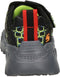 Skechers Skech-O-Saurus - Jongens Sneakers - Gore & Strap met Dinosaur Details - Black/Lime - Maat 32