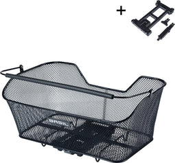 Basil Base XL MIK achtermand, zwart (Eco bodem)
