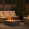vidaXL - Vuurkorf - met - Houtopslag - Zwart - 100x100x30 - cm - Staal