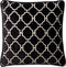 Dutch Decor LOTH - Sierkussen velvet Raven 45x45 cm - zwart - Inclusief binnenkussen