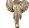 PTMD Olaf Olifantenhoofd Wanddecoratie - 23 x 19 x 12 cm - Poly - Goud