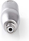 XLR-Adapter - XLR 3-Pins Male - RCA Female - Vernikkeld - Recht - Metaal - Zilver - 10 Stuks - Envelop