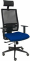 Bureaustoel met hoofdsteun P&C Horna Traslack bali Marineblauw