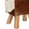 vidaXL - Krukje - 40x30x45 - cm - echt - geitenleer