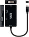 Nanocable 10.16.4301-BK - Adapter USB C naar VGA/HDMI/DVI - 10 cm - Zwart
