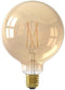 Calex Slimme Lamp - Wifi LED Filament Globe 12,5cm - E27 - Dimbaar Warm Wit Licht - Goudkleurig - 7W