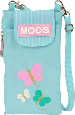 Portemonnee Moos Butterflies Zak voor mobiel Blauw