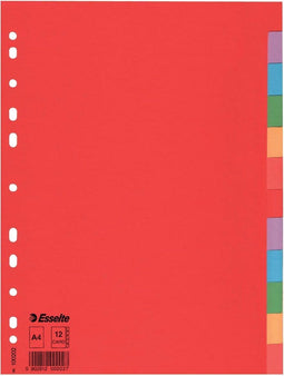 Esselte tabbladen Economy 12 tabs