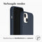 Accezz iPhone 13 - Liquid Silicone Backcover met MagSafe - Schokabsorberend - Donkerblauw