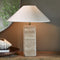 Riviera Maison Tafellamp Beige natuursteen - Novalie lampenvoet rechthoek 42 cm hoog