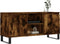 vidaXL - Tv-meubel - 104x35x50 - cm - bewerkt - hout - gerookt - eikenkleurig