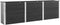 vidaXL - Plantenbak - verhoogd - 300x100x91 - cm - HKC - grijs