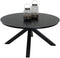 Portoro Eettafel - 158 cm - Sintered Stone Blad - Zwart-Grijs Gemarmerd