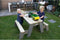 EXIT Aksent zand-, water- en picknicktafel (2 bankjes)