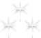 vidaXL - Kerstlampen - met - grondpin - en - LED's - 3 - st - 35 - cm - wit