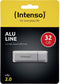 Intenso Alu Line - USB 2.0 - 32GB - Zilver