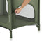 Lionelo Jasmin Easy Fold Reisbedje - Opvouwbaar in seconden - 2 Hoogtes Matras T25 - Zijdeur met Rits - Groene
