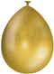 Balloons metallic 10 pcs Gold | 6 stuks