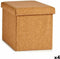 Decoratieve Doos Opvouwbaar Bruin Kurk Hout MDF 31 x 31 x 31 cm (4 Stuks)
