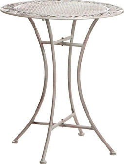 Mica Decorations Provence Bistrotafel - Eettafel - H70 x Ø60 cm - Wit