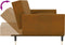 vidaXL - Slaapbank - 2-zits - met - 2 - kussens - fluweel - bruin