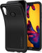 Huawei P20 Lite (2018) Hoesje - Spigen - Marked Armor Serie - TPU Backcover - Zwart - Hoesje Geschikt Voor Huawei P20 Lite (2018)
