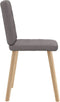 vidaXL - Eetkamerstoelen - draaibaar - 2 - st - stof - taupe