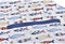 Keukenset DKD Home Decor Navy Polyester Katoen (60 x 80 x 0,5 cm) (2 Stuks)