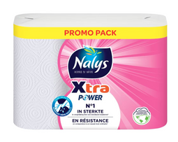 Nalys Xtra Power - Keukenpapier - 6 Rollen - 3 Lagen - Extra Sterk & Absorberend (6 rollen)
