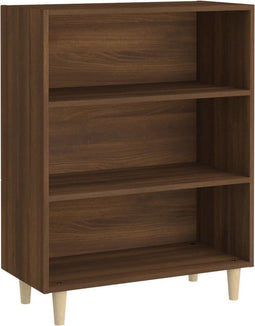vidaXL - Dressoir - 69,5x32,5x90 - cm - bewerkt - hout - bruin - eikenkleur