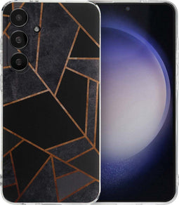 iMoshion Hoesje Geschikt voor Samsung Galaxy S24 Plus Hoesje Siliconen - iMoshion Design hoesje - Meerkleurig / Black Graphic