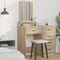 vidaXL - Kaptafel - met - Lades - - - Sonoma - Eik, - 50x41x140 - cm