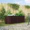 vidaXL - Tuinbed - Bruin - 240x80x81 - cm - Gealvaniseerd - Staal