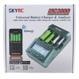 SkyRC MC3000 - Universele oplader en analyzer - App bediening - Voor ronde cellen