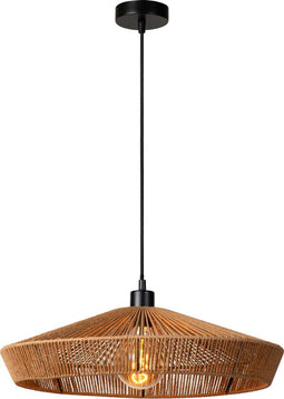 Lucide YUNKAI - Hanglamp - Ø 50 cm - 1xE27 - Dimbaar - Naturel