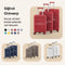 SKYCASES Urban Adventurer - Medium Reiskoffer - 79L - Cijferslot - 44x27x66cm - Rood V2