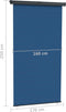 vidaXL - Balkonscherm - 175x250 - cm - blauw
