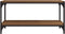 vidaXL - Tv-meubel - 80x33x41 - cm - bewerkt - hout - en - staal - bruin - eikenkleur
