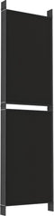 vidaXL - Kamerscherm - met - 6 - panelen - 300x180 - cm - stof - zwart