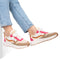 POSH by Poelman CAROCEL - Dames sneakers - Imitatieleer panterprint - Beige