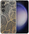imoshion Hoesje Geschikt voor Samsung Galaxy S24 Hoesje Siliconen - imoshion Design hoesje - Meerkleurig / Golden Leaves Transparant