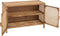 J-Line Ozara Rotan kast - 2 deuren - hout - naturel - woonaccessoires
