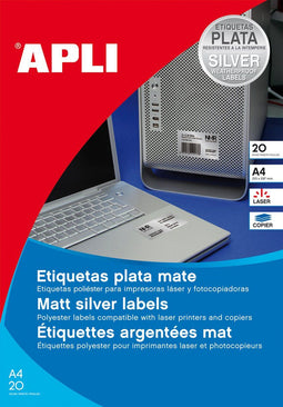 Adhesive labels Apli 01227 105 x 148 mm White 20 Sheets