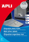 Adhesive labels Apli 01227 105 x 148 mm White 20 Sheets