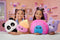 Fluffie Stuffiez Grote Plush - 30 cm - Ijsje - Pluk Knuffel