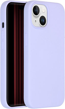 Accezz Liquid Silicone Backcover - MagSafe - Schokabsorberend - Paars (iPhone 15)