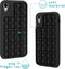 iMoshion Hoesje Geschikt voor iPhone Xr Hoesje Siliconen - iMoshion Pop It Fidget Toy - Pop It hoesje - Zwart