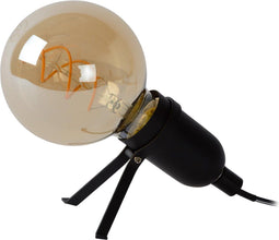Lucide PUKKI - Tafellamp - LED 1x5W 2200K - Zwart