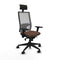 Bureaustoel met hoofdsteun Piqueras y Crespo 3D066N1 Donkerbruin