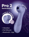 Satisfyer, vibrator, drukgolfvibrator, 'Pro 2 Generation 3 Connect App', 16,5 cm, Liquid Air-technologie, incl. extra opzetstuk, 2 apart regelbare motoren, app-gestuurd